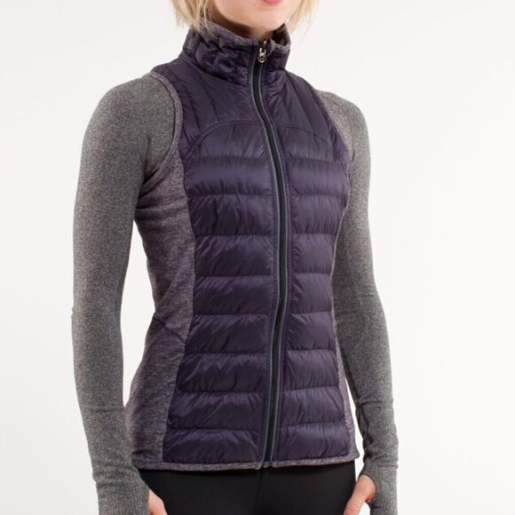 Lululemon Run: Turn Around Vest Black Swan / Heathered Black Swan / Grey Houndst - Picture 8 of 8